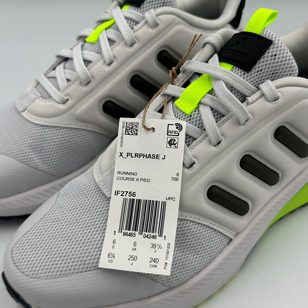 Adidas X_PLRPHASE J IF2756 NIB Kids 6.5Y / Women's 7.5 Runner Shoes Neon NIB
